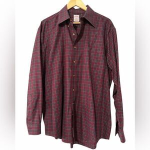 Brooks Brothers original polo non-iron plaid button from shirt Large